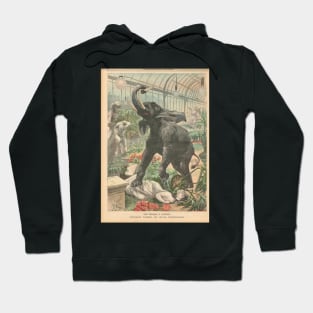 Elephant rampage Crystal Palace London 1900 Hoodie